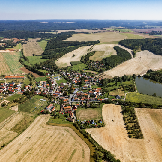 Letecké snímky obce 2020 - Oficiální stránky obce Senec